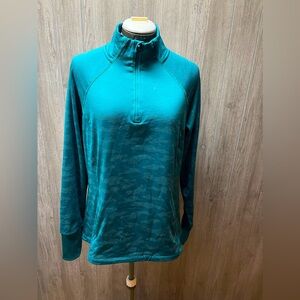 AVIA brand fleece lined reflective 1/4 zip pullover